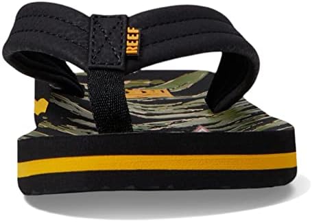 REEF Boys Kids Ahi Beach Flip Flop, Soft Cushion Footbed, Water Friendly Tiger Shark