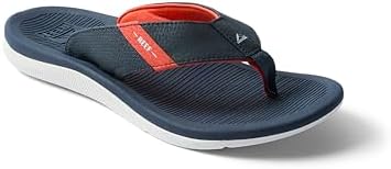 REEF Boys' Kids Santa Ana Navy-white-orange