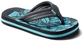 REEF Boys Kids Ahi Beach Flip Flop, Soft Cushion Footbed, Water Friendly Aquifer Palm