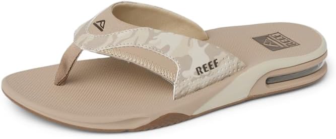 REEF Mens Sandals, Fanning Sand Camo
