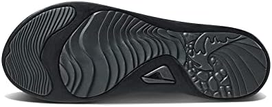 REEF Men's J-Bay III Leather Flip Flops Cement