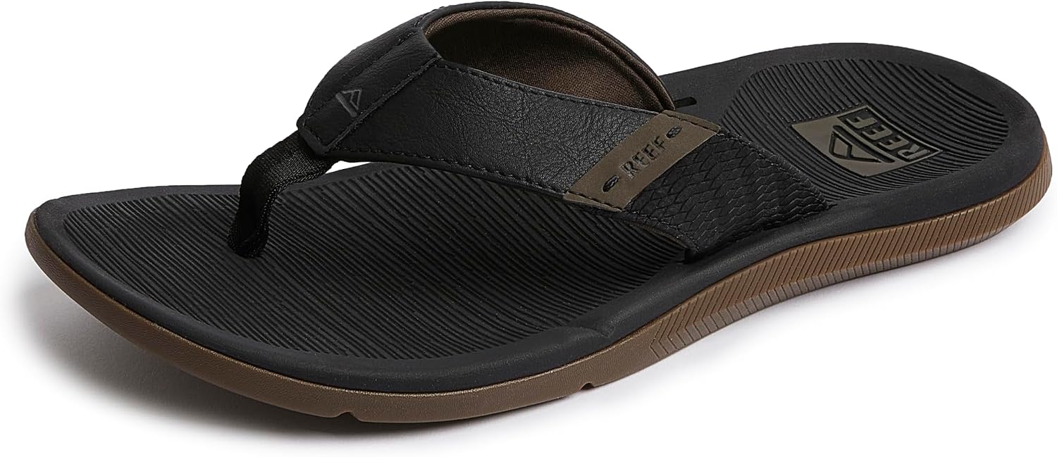 REEF Santa Ana Mens Sandal Black