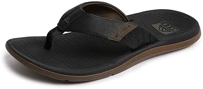 REEF Santa Ana Mens Sandal Black