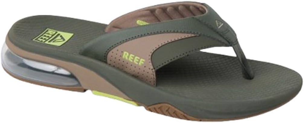 REEF Men's Sandals, Fanning + OliveTanLime