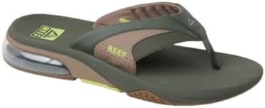 REEF Men's Sandals, Fanning + OliveTanLime