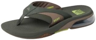 REEF Men's Sandals, Fanning + OliveTanLime