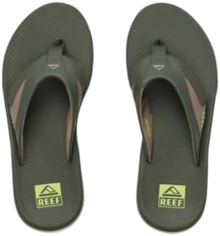 REEF Men's Sandals, Fanning + OliveTanLime
