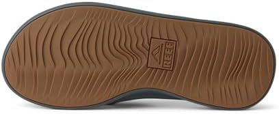 Reef Rover Mens Flip Flop, Supportive & Ultra Soft Footbed, Durable Non Marking Outsole Black