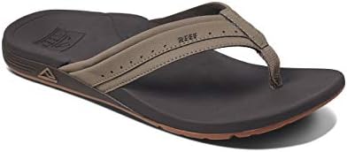 REEF Men's Sandals Ortho-Spring, Arch Support Flip Flops For Men Brown