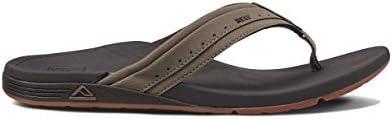REEF Men's Sandals Ortho-Spring, Arch Support Flip Flops For Men Brown