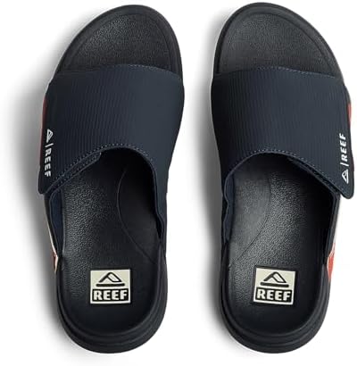 REEF Men's Cruiser Slide Sandal NavyWhiteOrange