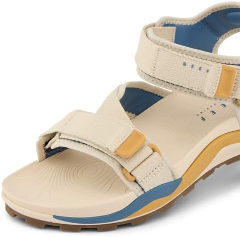 REEF Cross Shore Men's Casual Sport Sandal, Adjustable Straps, Supportive Footbed, No Slip Traction Tan-wheat-blue