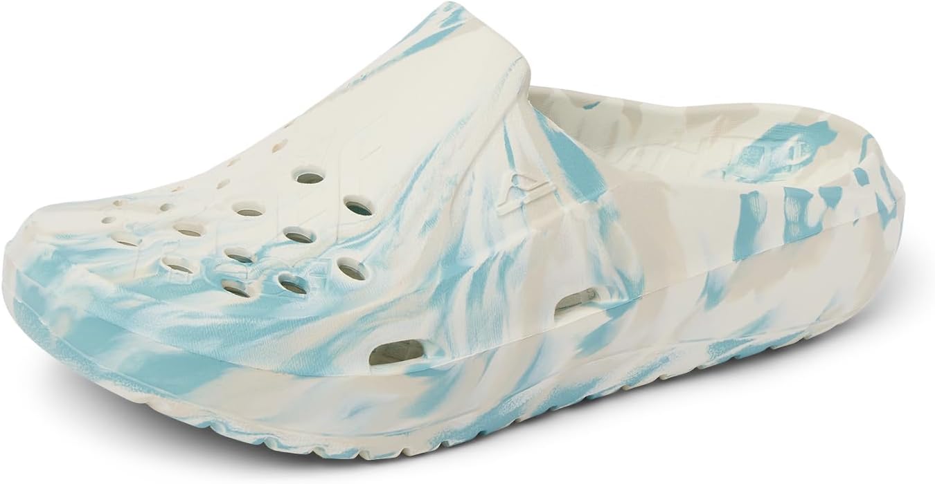 REEF Men's Sandals, Glider Off WhiteBlue Marble