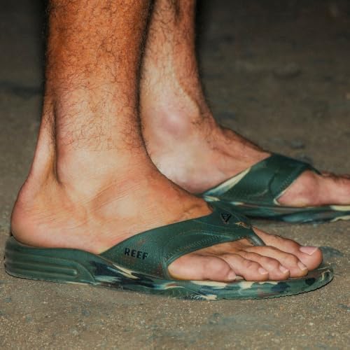 REEF Men's Sandals, Fanning H20 Camo Marble