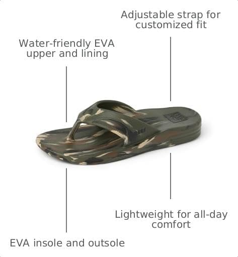 REEF Men's Sandals, Fanning H20 Camo Marble
