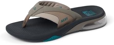 REEF Men's Sandals, Fanning + Tan-grey-spruce