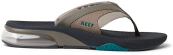 REEF Men's Sandals, Fanning + Tan-grey-spruce
