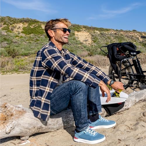 REEF Mens Shoes, Shoreline Del Mar NavyWhiteRed