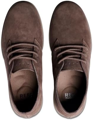 REEF Mens Leucadian Shoe, Premium Suede, Memory Foam Footbed, Lightweight Brown