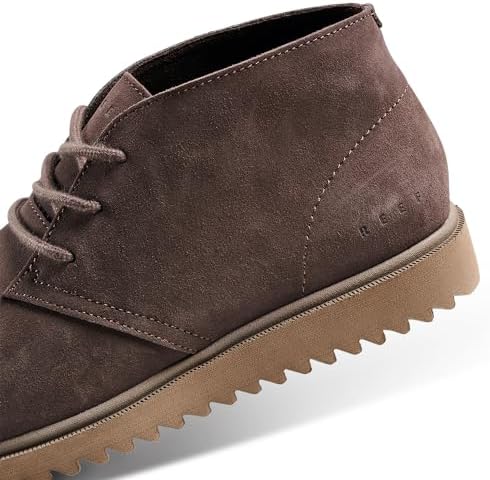 REEF Mens Leucadian Shoe, Premium Suede, Memory Foam Footbed, Lightweight Brown