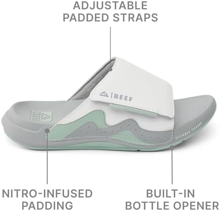 REEF Men's Cruiser Slide Sandal Grey-green