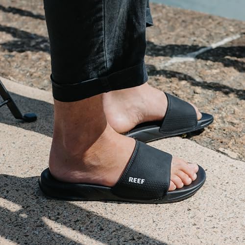 REEF One Slide Mens Sandal WhiteBlack