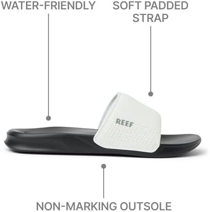 REEF One Slide Mens Sandal WhiteBlack