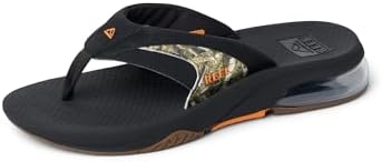 REEF Men's Sandals, Fanning + Tree Camo