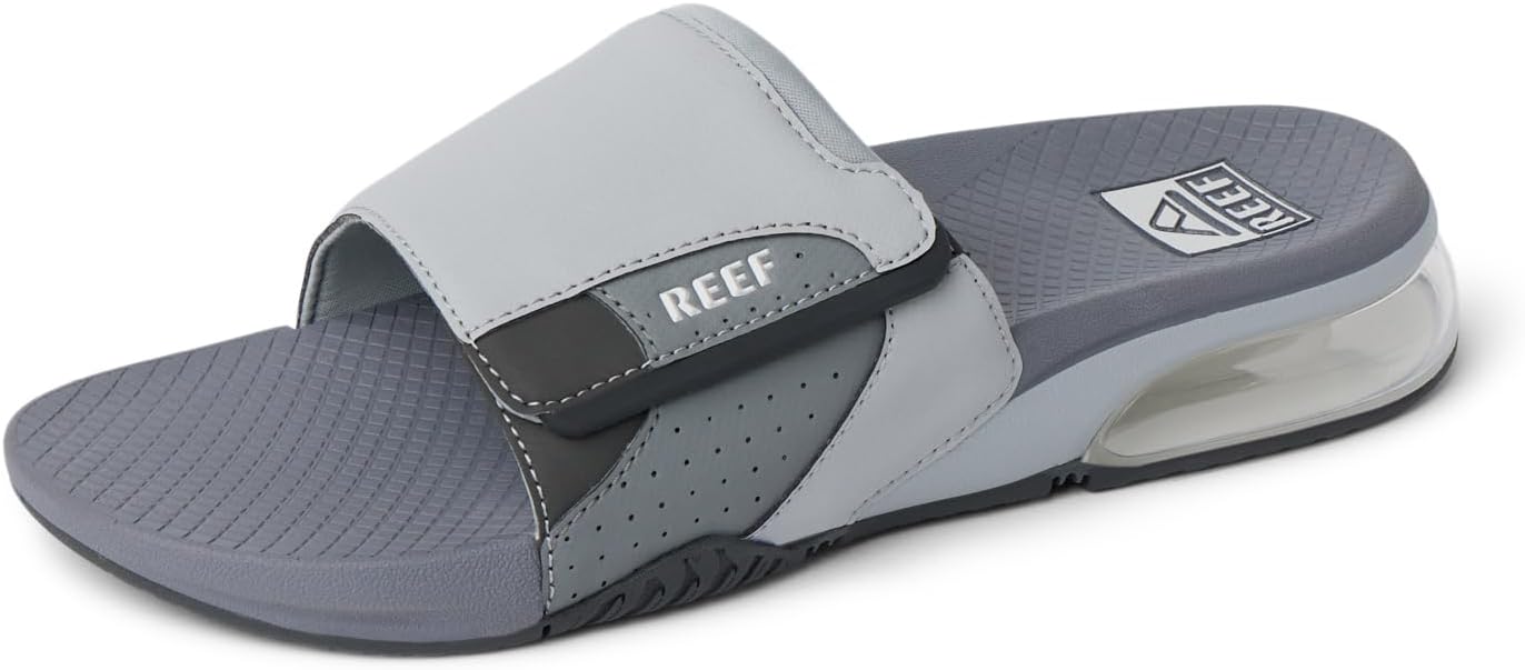 REEF Men's Sandals, Fanning + Slide Grey