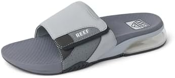 REEF Men's Sandals, Fanning + Slide Grey