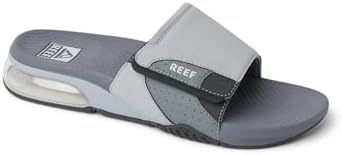 REEF Men's Sandals, Fanning + Slide Grey