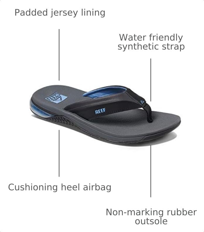 REEF Anchor Mens Sandal GreyBlue