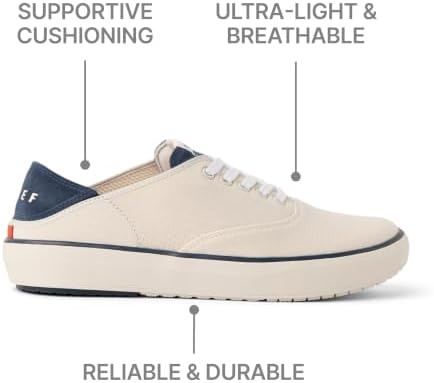 REEF Men's Shoes, Neptune Lido TanWhiteNavy
