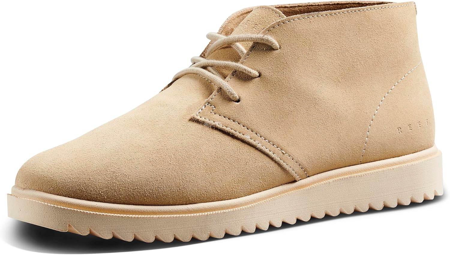 REEF Mens Leucadian Shoe, Premium Suede, Memory Foam Footbed, Lightweight Tan