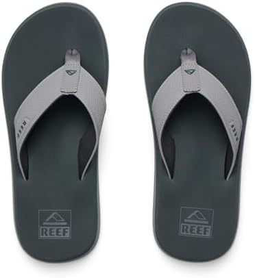 REEF Layback Men's Flip Flop Sandal, Arch Support, Water Friendly Grey