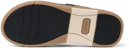 REEF Men's Sandals, Leather Offshore Black
