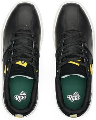 REEF Onshore Pines Men's Golf Shoe, Soft Cushion Footbed, Spikeless Tread Outsole, Bottle Opener initial