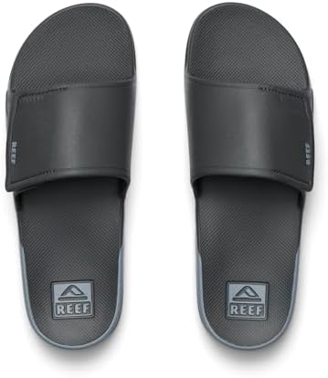 REEF Men's Sandals Fanning Slide H20 Grey