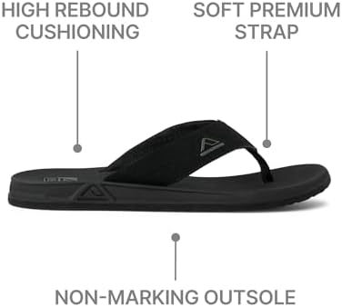 REEF Men's Phantoms Flip-Flop Black