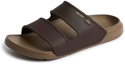 REEF Men's Oasis Double Up Waterproof Slides BrownTan