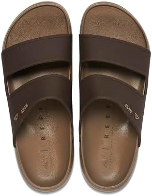 REEF Men's Oasis Double Up Waterproof Slides BrownTan