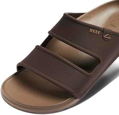 REEF Men's Oasis Double Up Waterproof Slides BrownTan