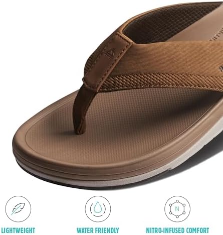 Reef Men's Cushion Norte Flip Flop Sandal Tan