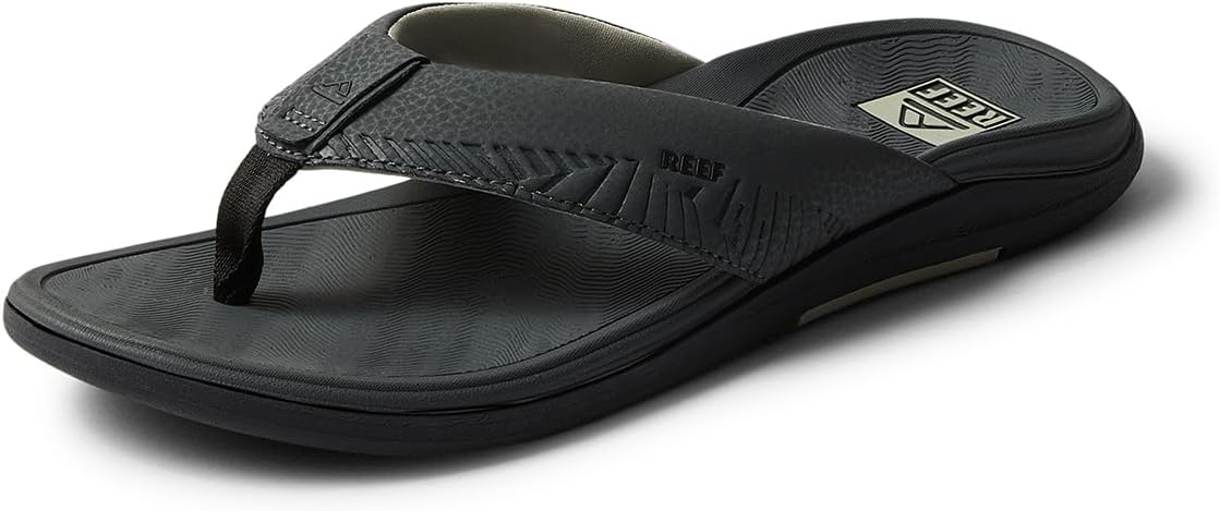 REEF Men's Sandals, Offshore Grey-black-tan