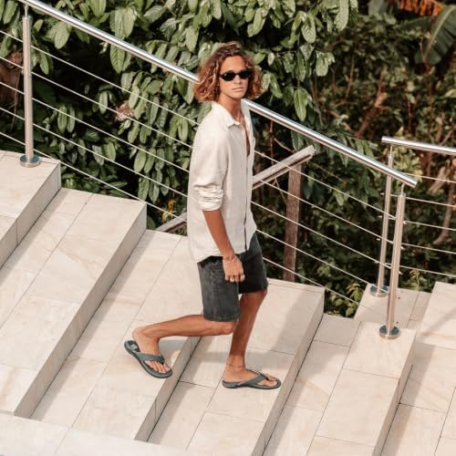 REEF Men's Sandals, Offshore Grey-black-tan
