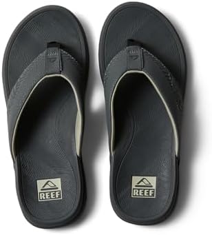 REEF Men's Sandals, Offshore Grey-black-tan