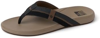 REEF Men’s Sandals, Cushion Phantom 2.0 Tan-black-tan