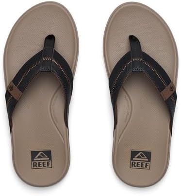 REEF Men’s Sandals, Cushion Phantom 2.0 Tan-black-tan