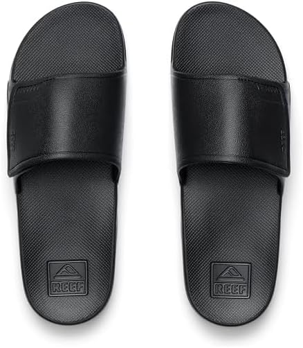 REEF Men's Sandals Fanning Slide H20 Black