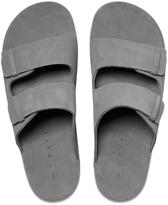 REEF Men's Ojai Two Bar Slide Sandal Grey